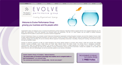 Desktop Screenshot of evolveperformancegroup.com.au